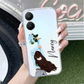 Flower Fusion Customize Transparent Silicon Case For Vivo Y28 5G