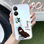 Flower Fusion Customize Anti Yellow Case For Vivo Y28 5G