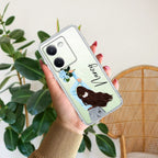 Flower Fusion Customize Transparent Silicon Case For Vivo V40 Pro 5G
