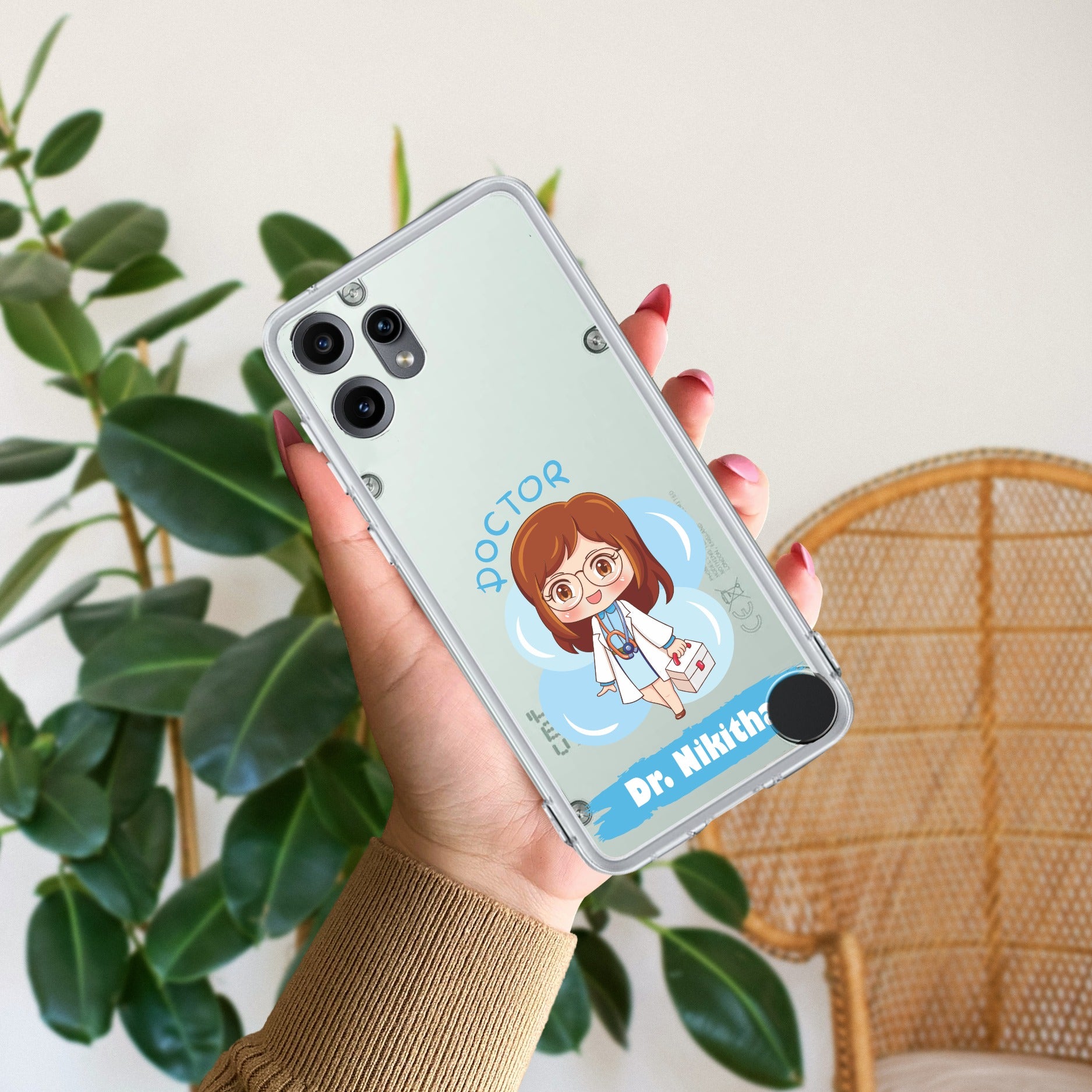 Future Doctor Customize Transparent Silicon Case For CMF by Nothing Phone 2 Pro