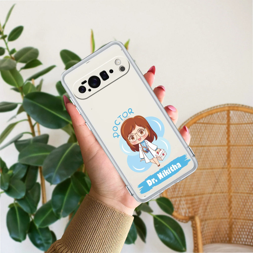 Future Doctor Customize Transparent Silicon Case For Google Pixel 10 Pro XL