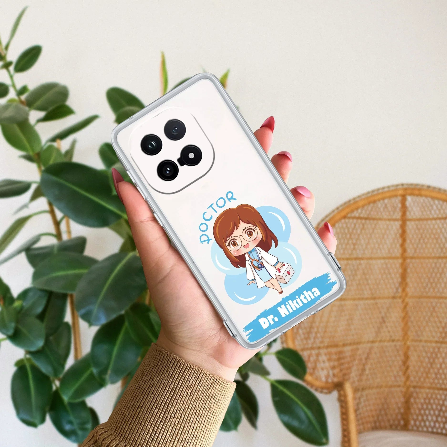 Future Doctor Customize Transparent Silicon Case For iQOO 15 5G