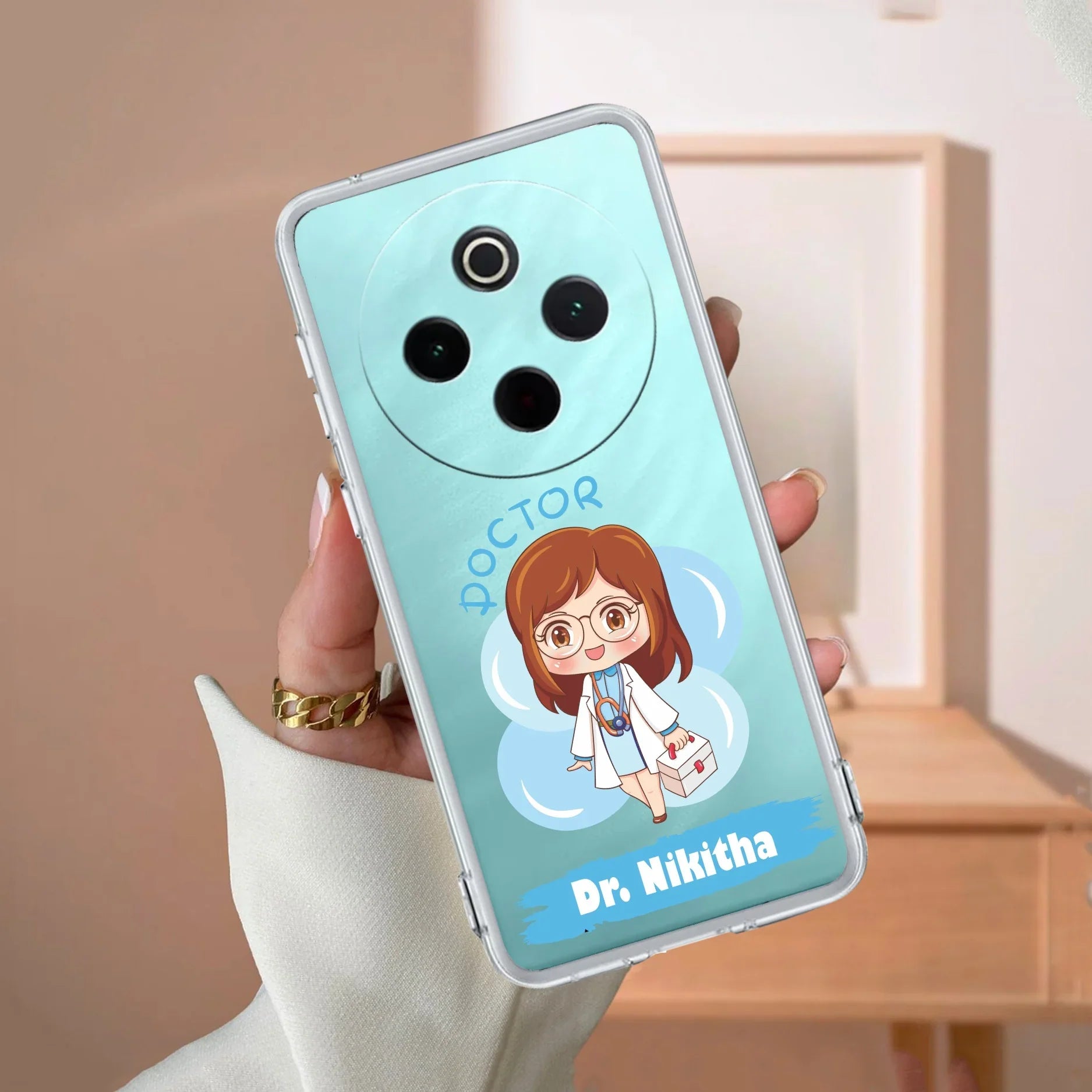Future Doctor Customize Transparent Silicon Case For iQOO Z10 5G