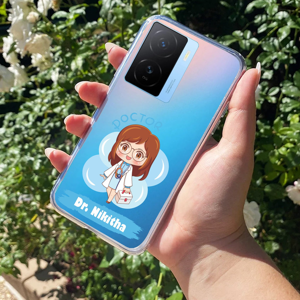 Future Doctor Customize Transparent Silicon Case For iQOO Z7s 5G