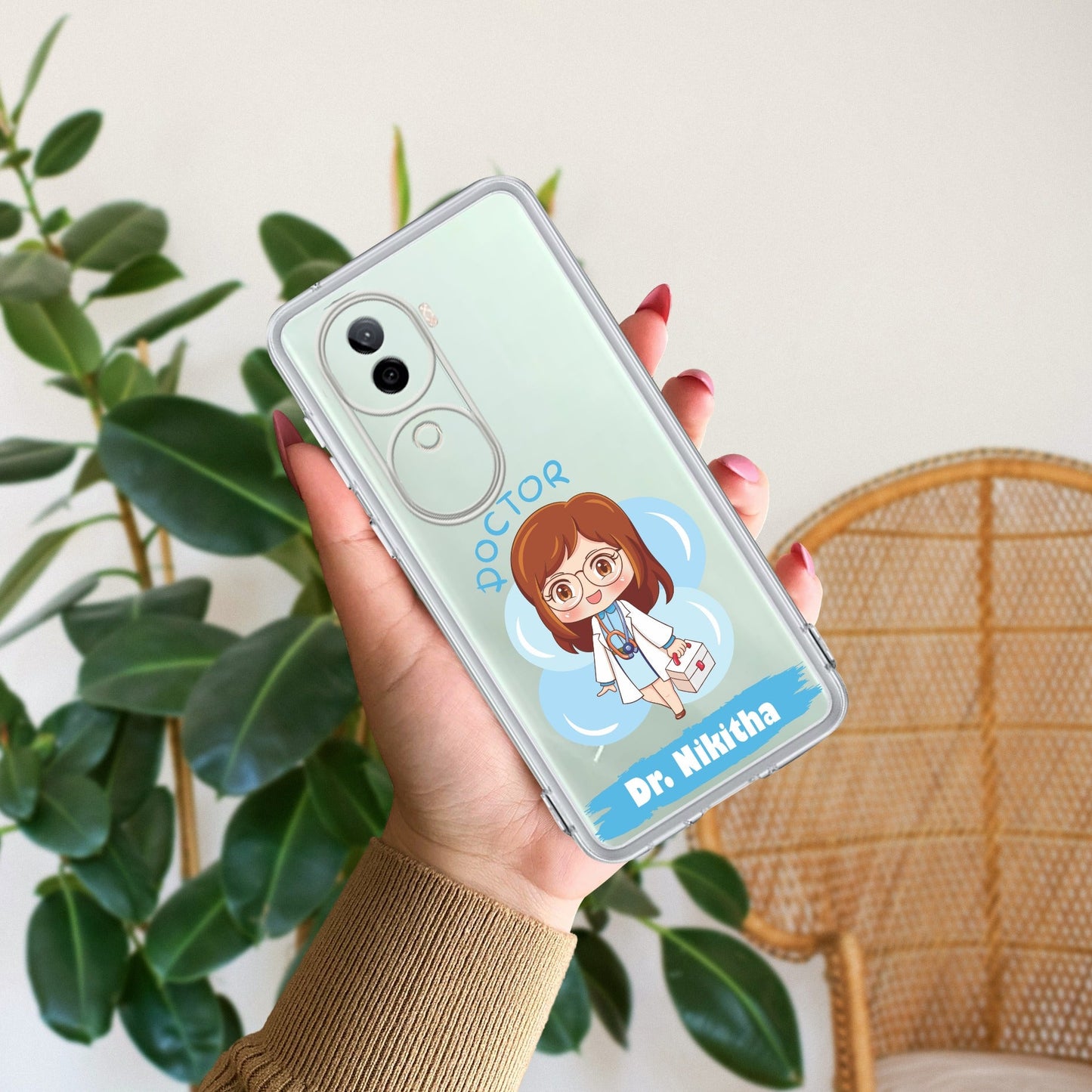 Future Doctor Customize Transparent Silicon Case For Vivo