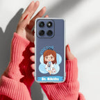 Future Doctor Customize Transparent Silicon Case For Motorola Edge 50 Neo