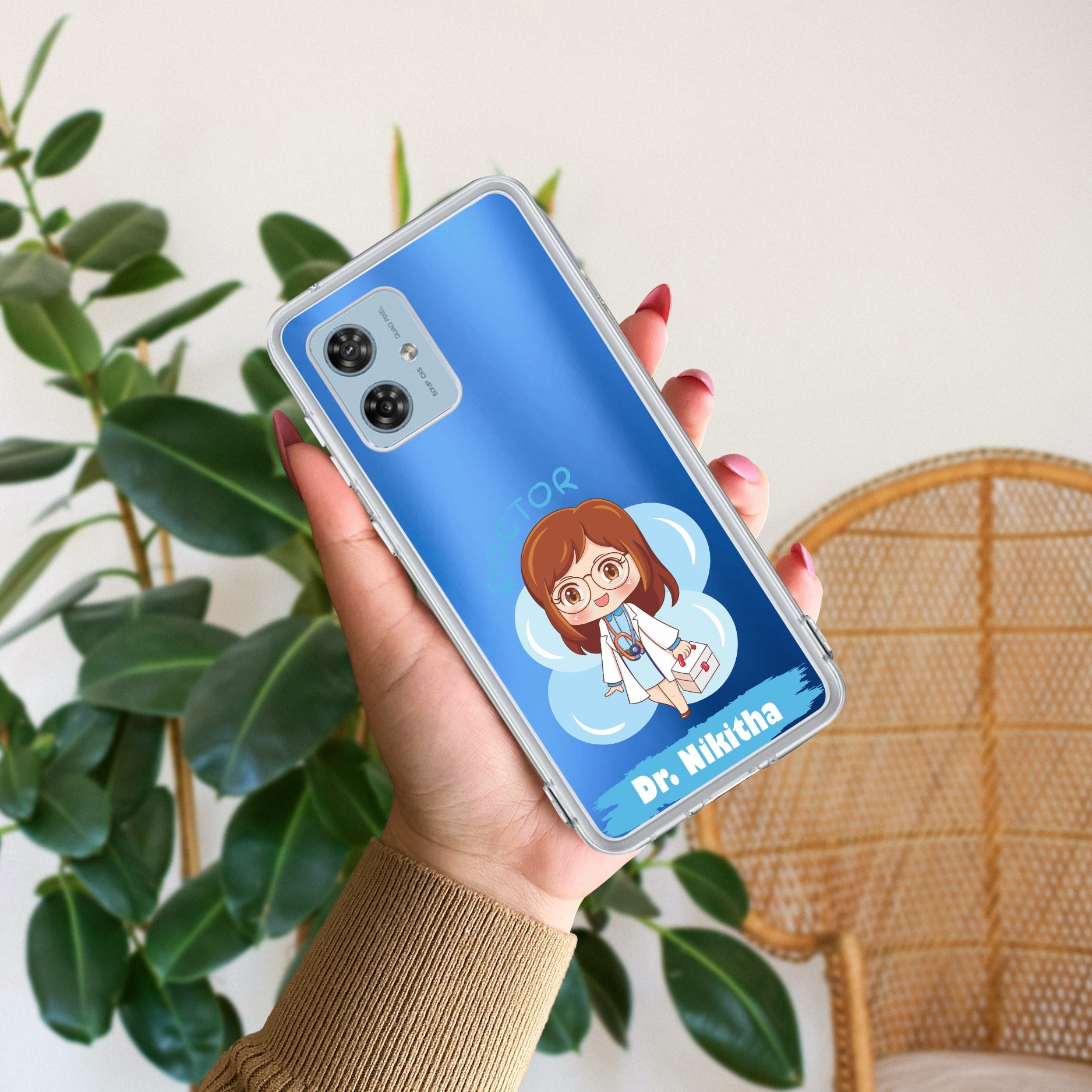 Future Doctor Customize Anti Yellow Case For Motorola G54 5G