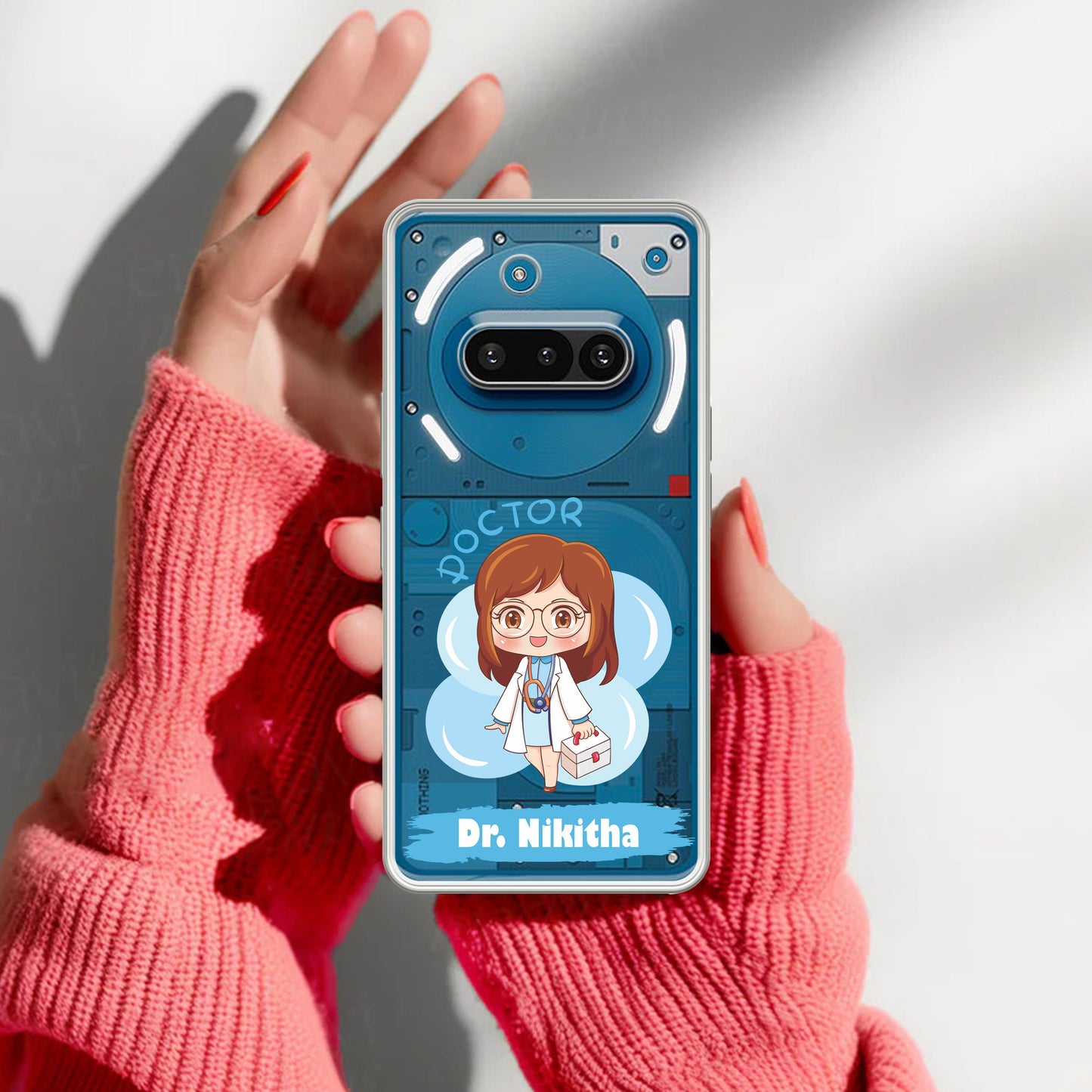 Future Doctor Customize Transparent Silicon Case For Nothing