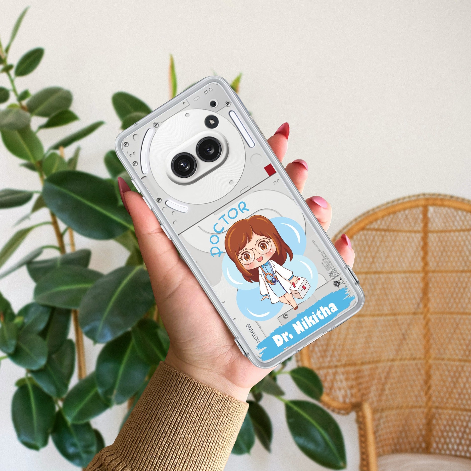 Future Doctor Customize Transparent Silicon Case For Nothing Phone 2a Plus