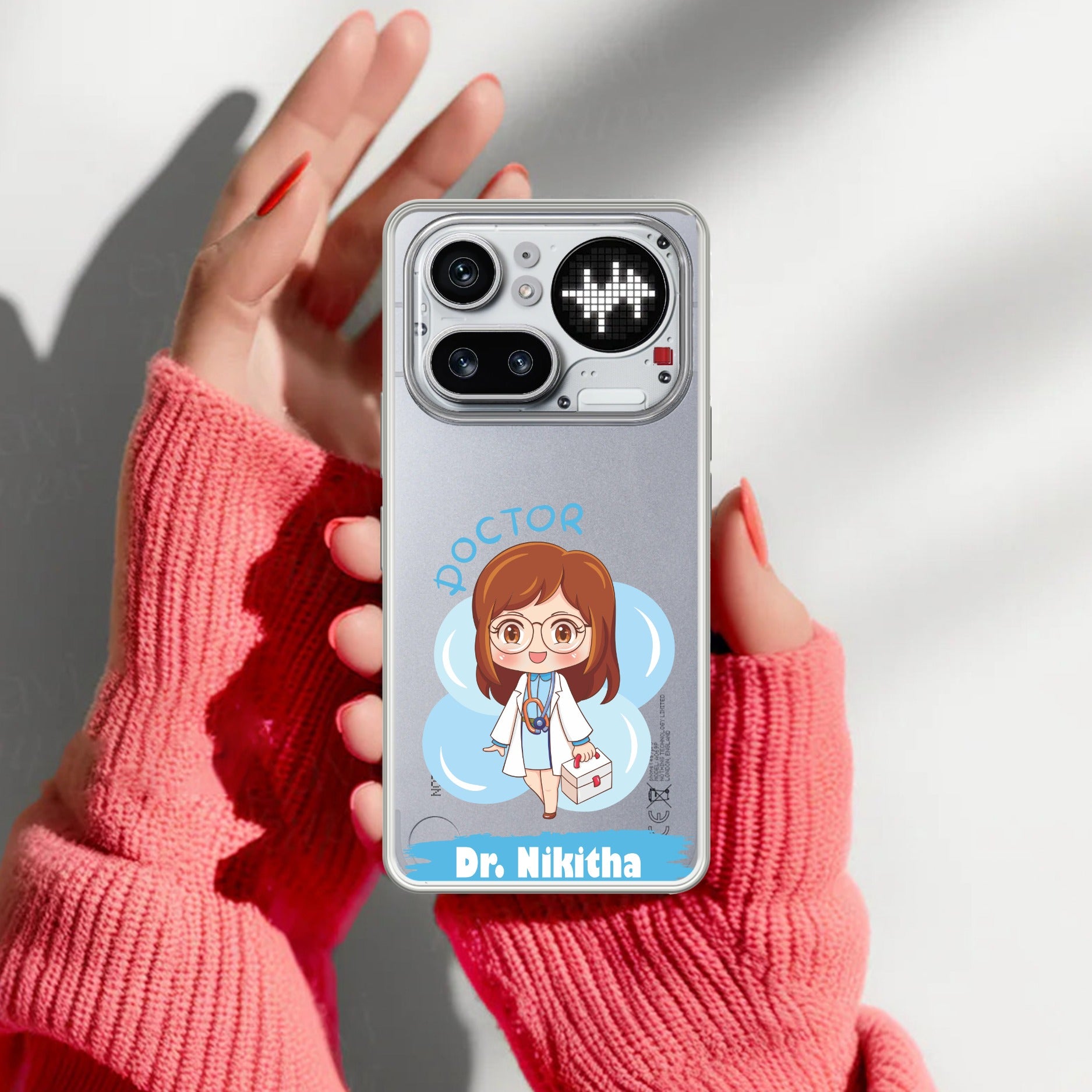 Future Doctor Customize Transparent Silicon Case For Nothing Phone 4A Pro 5G