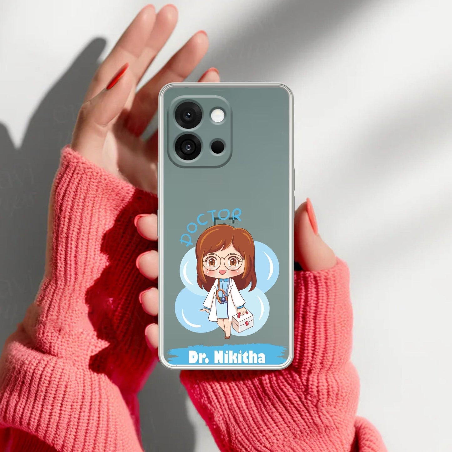 Future Doctor Customize Transparent Silicon Case For OnePlus