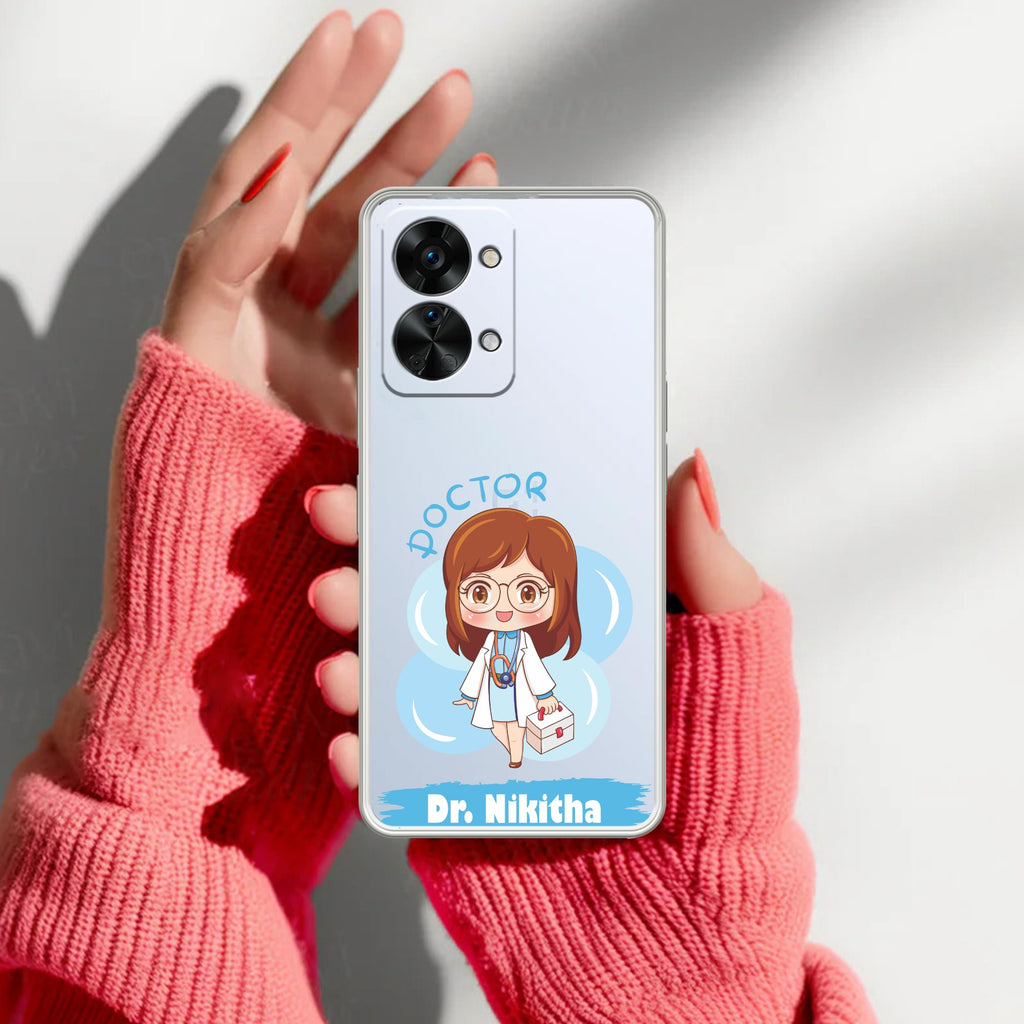 Future Doctor Customize Transparent Silicon Case For OnePlus Nord 2T 5G