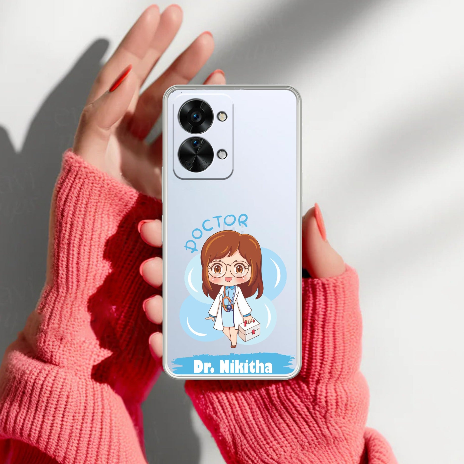 Future Doctor Customize Transparent Silicon Case For OnePlus
