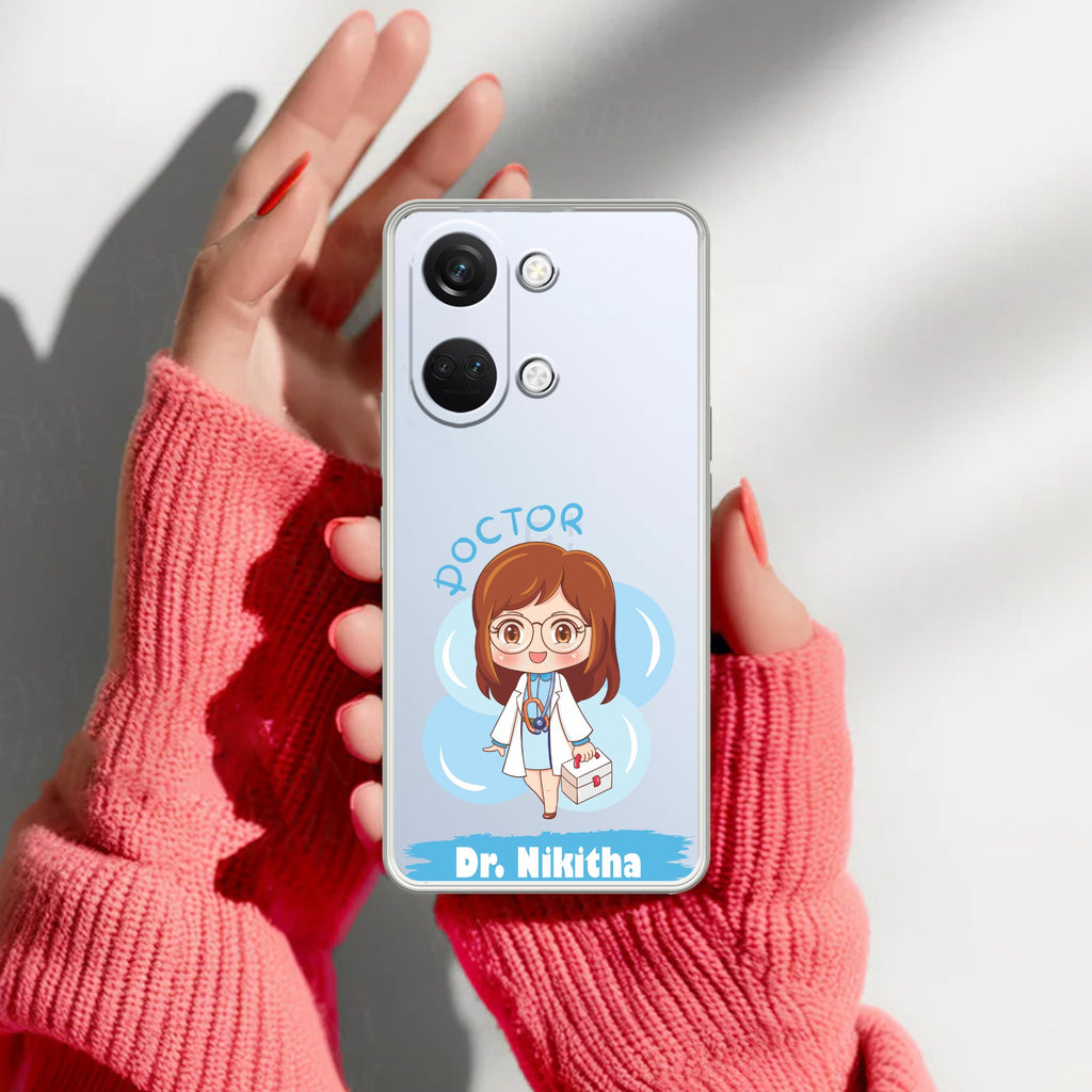 Future Doctor Customize Transparent Silicon Case For OnePlus Nord 3 5G