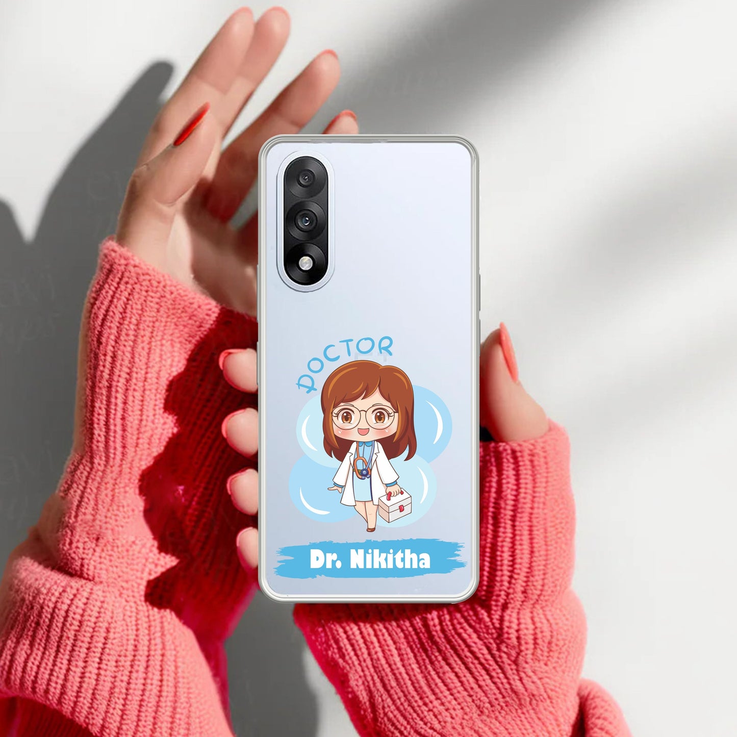 Future Doctor Customize Transparent Silicon Case For OnePlus