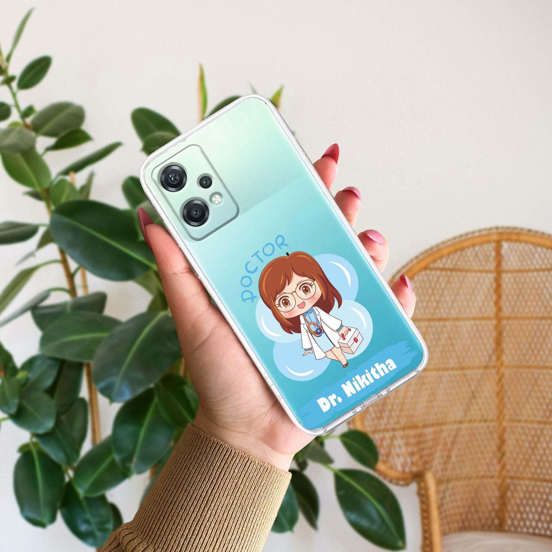 Future Doctor Customize Transparent Silicon Case For OnePlus