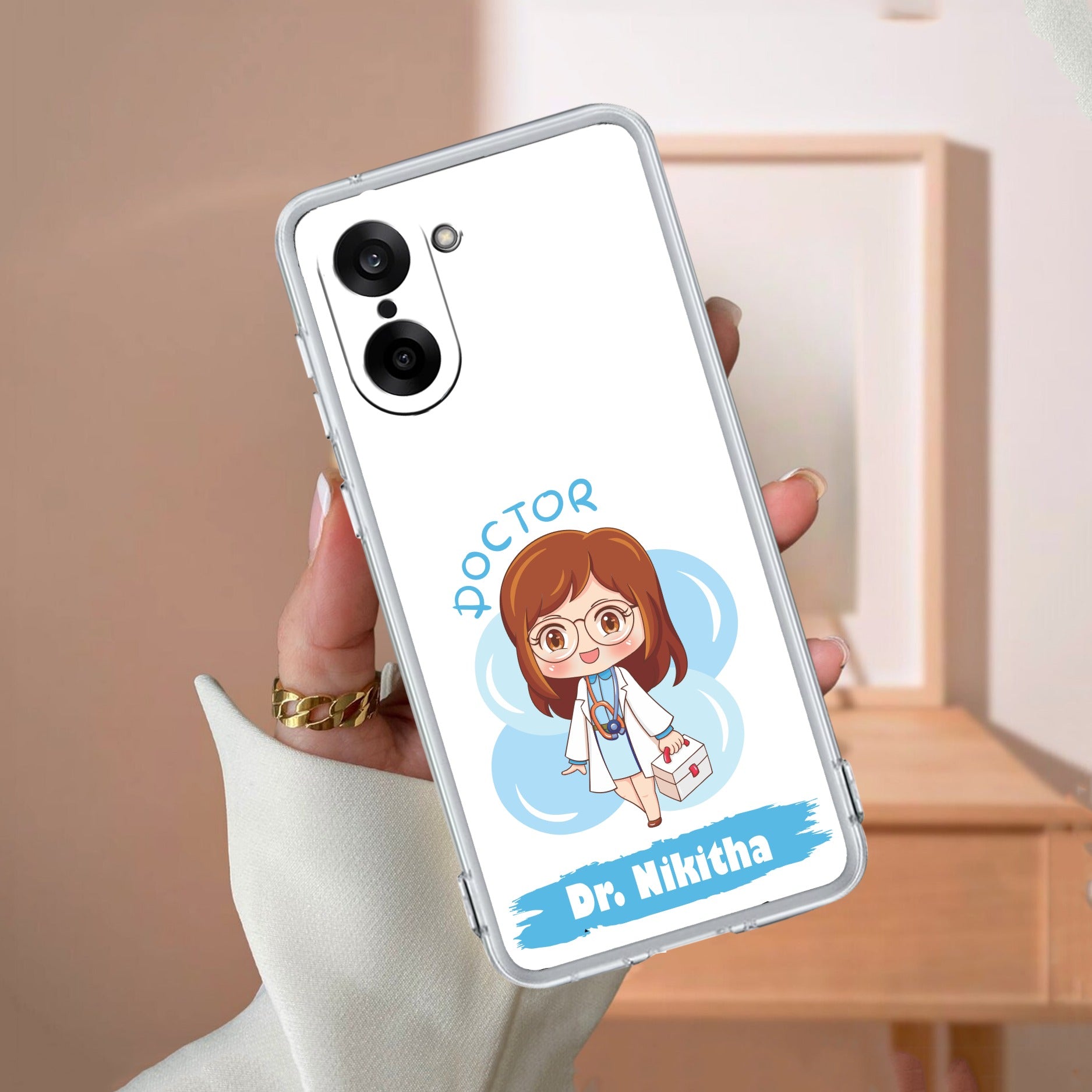Future Doctor Customize Transparent Silicon Case For OnePlus