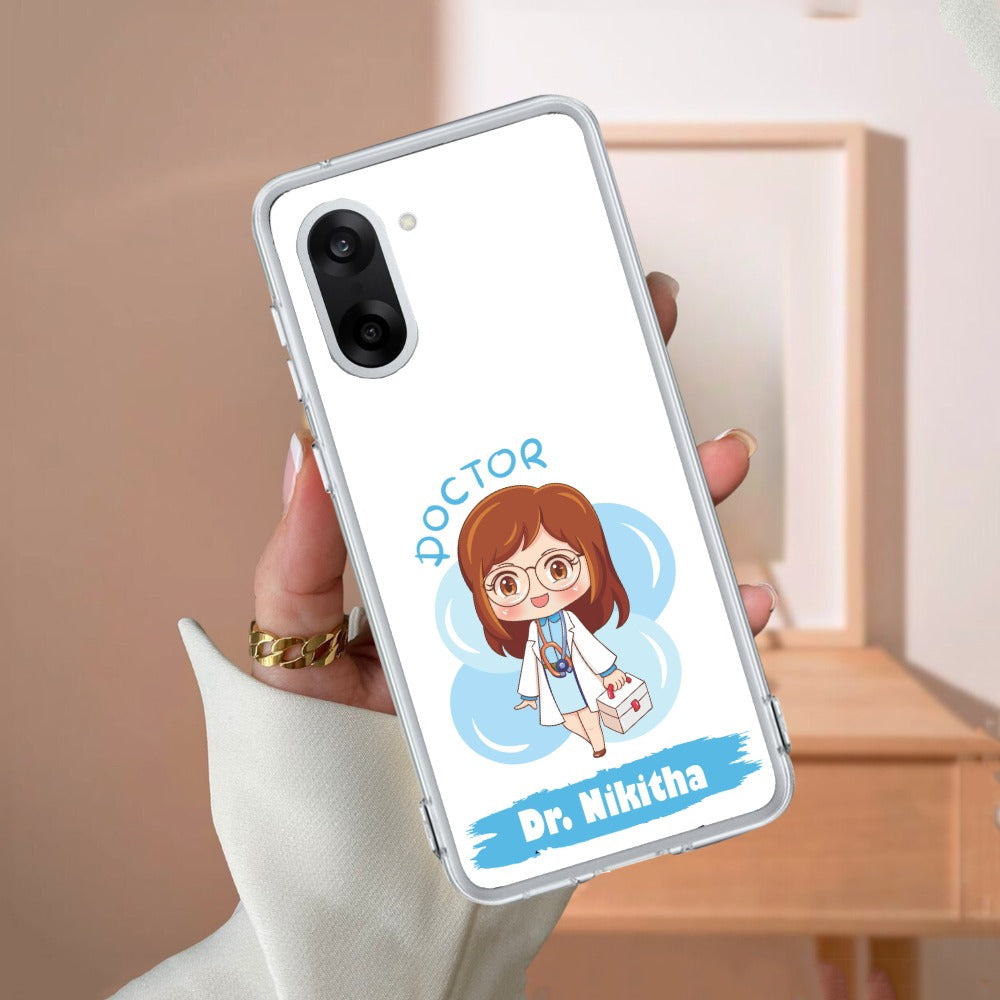 Future Doctor Customize Transparent Silicon Case For OnePlus
