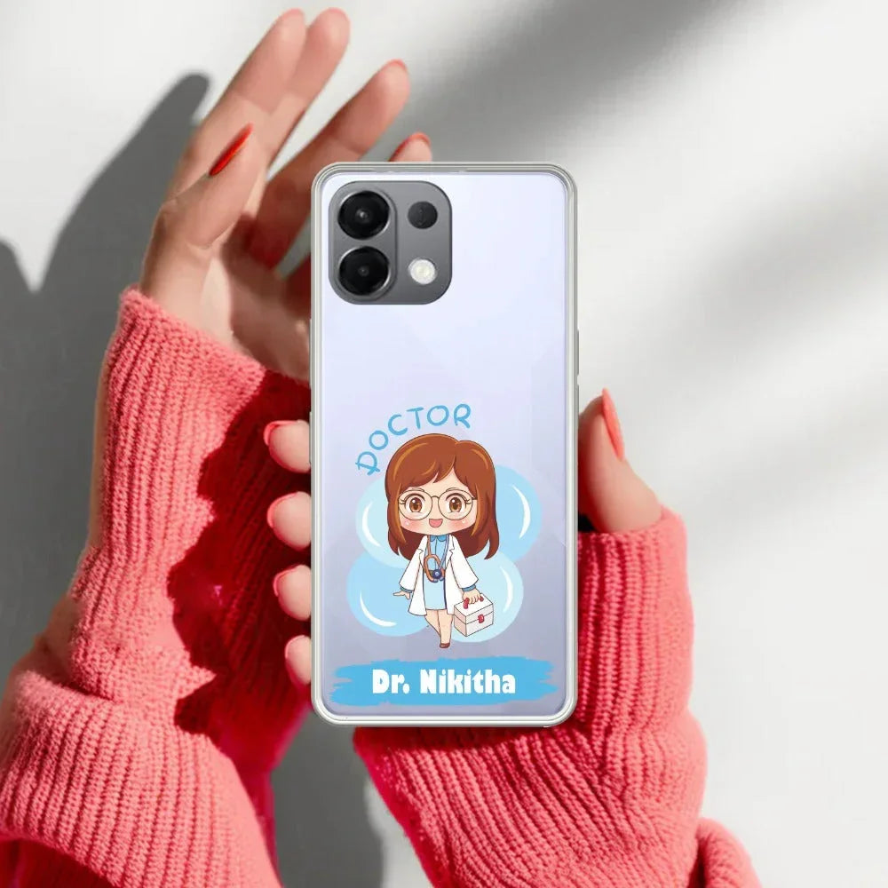 Future Doctor Transparent Silicon Case For Oppo Reno 8T 5G