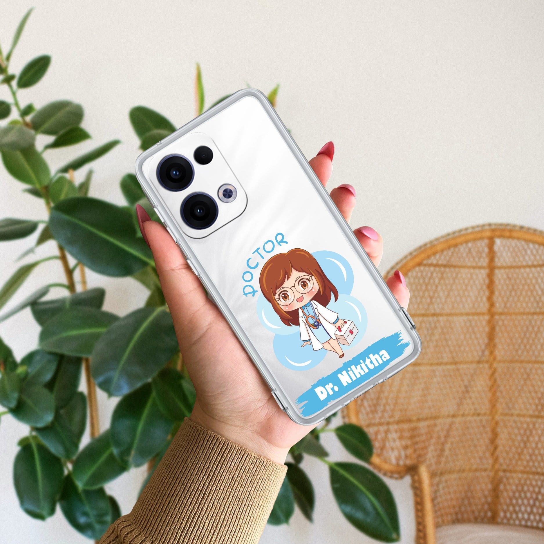 Future Doctor Anti Yellow Case For Oppo Reno 13 5G