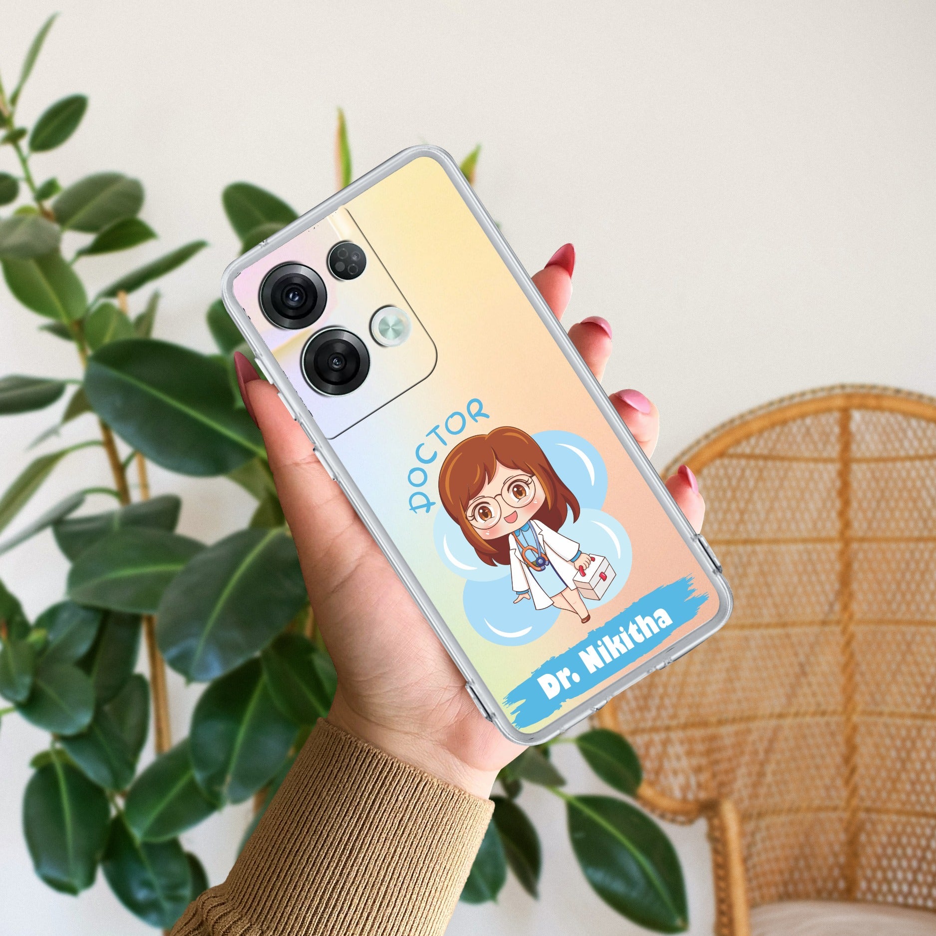 Future Doctor Anti Yellow Case For Oppo Reno 8 Pro 5G