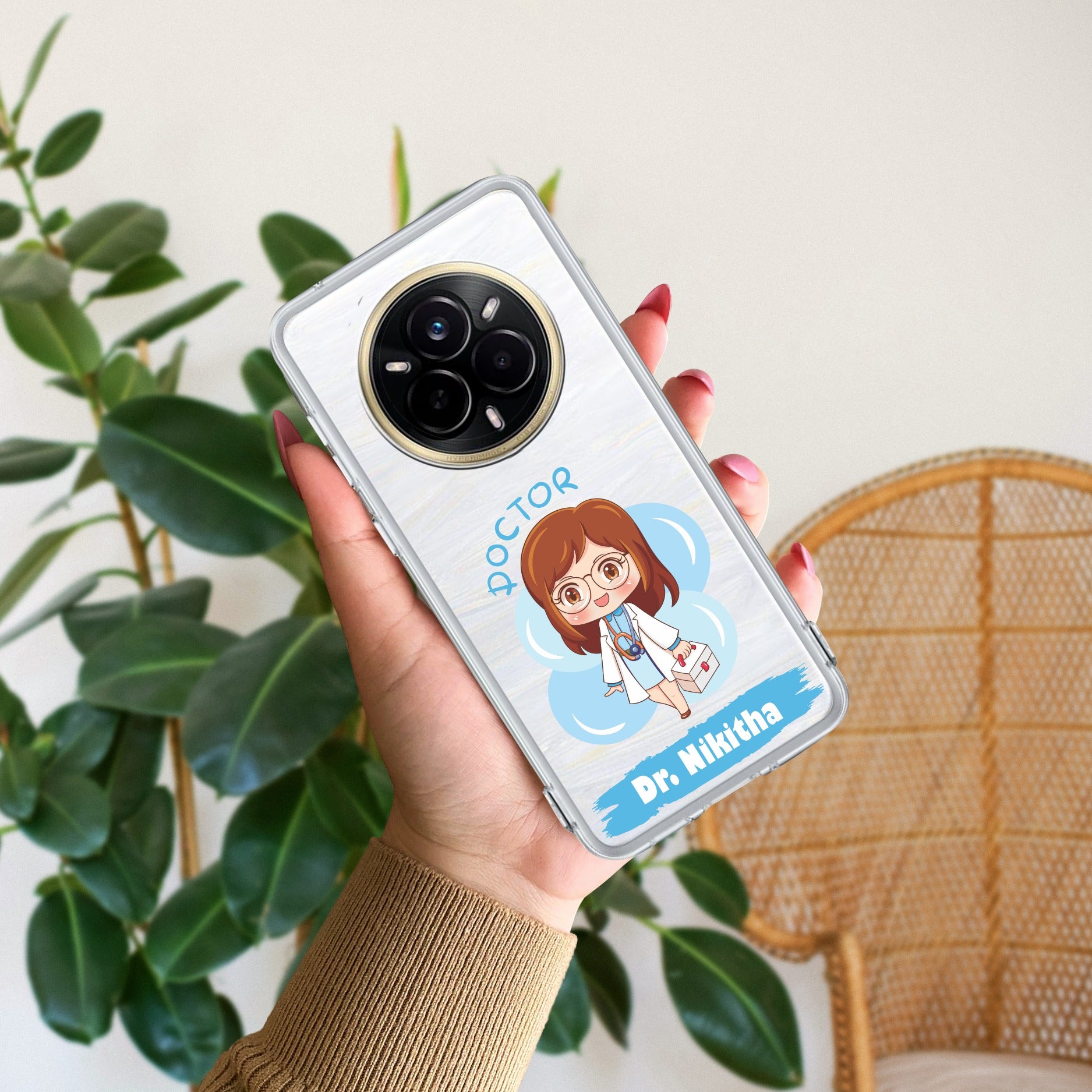 Future Doctor Customize Transparent Silicon Case For Realme 14 Pro Plus 5G