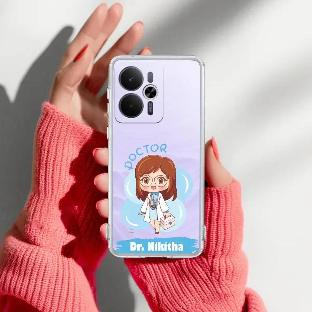 Future Doctor Customize Anti Yelllow Case For Realme 14T 5G