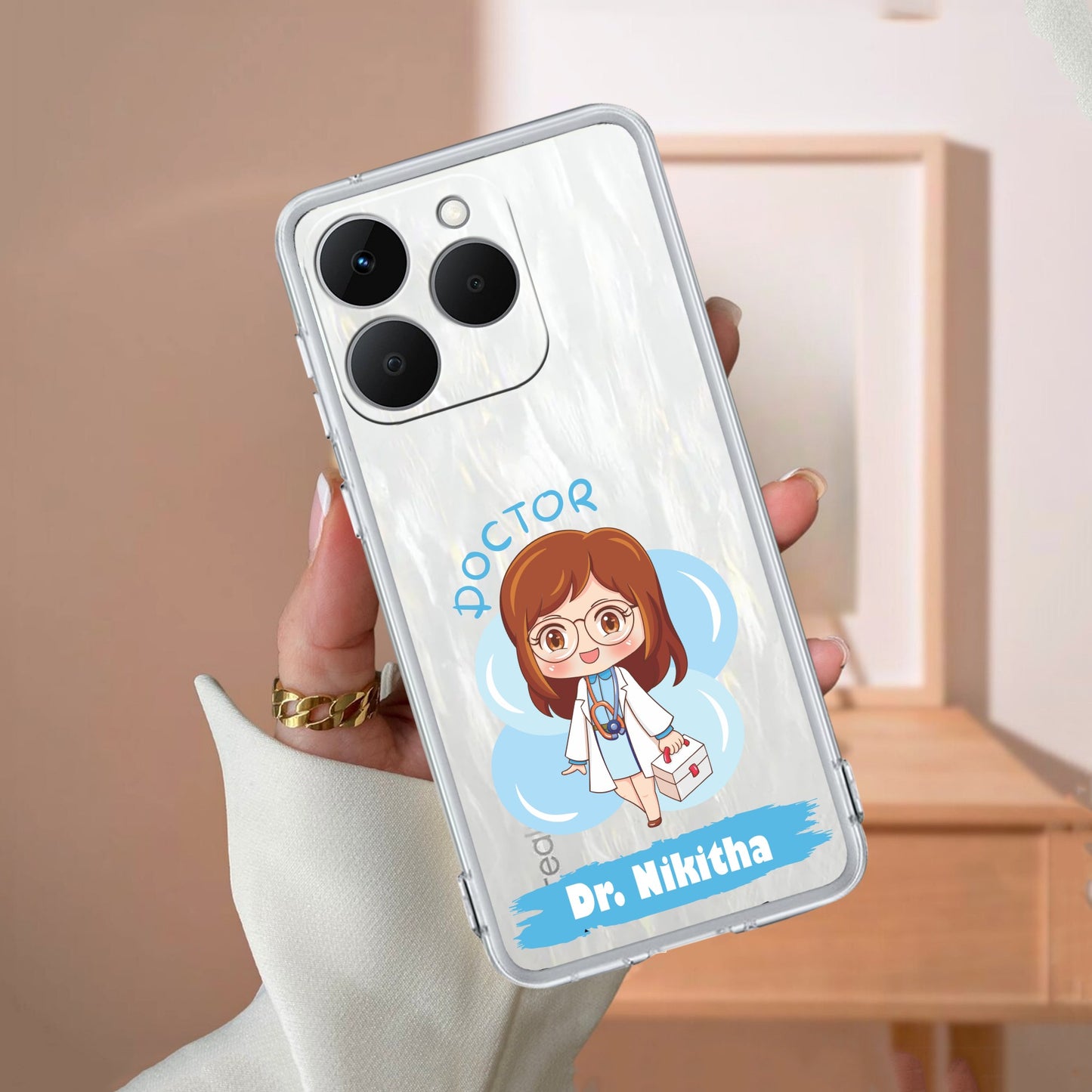 Future Doctor Customize Transparent Silicon Case For Realme/Narzo
