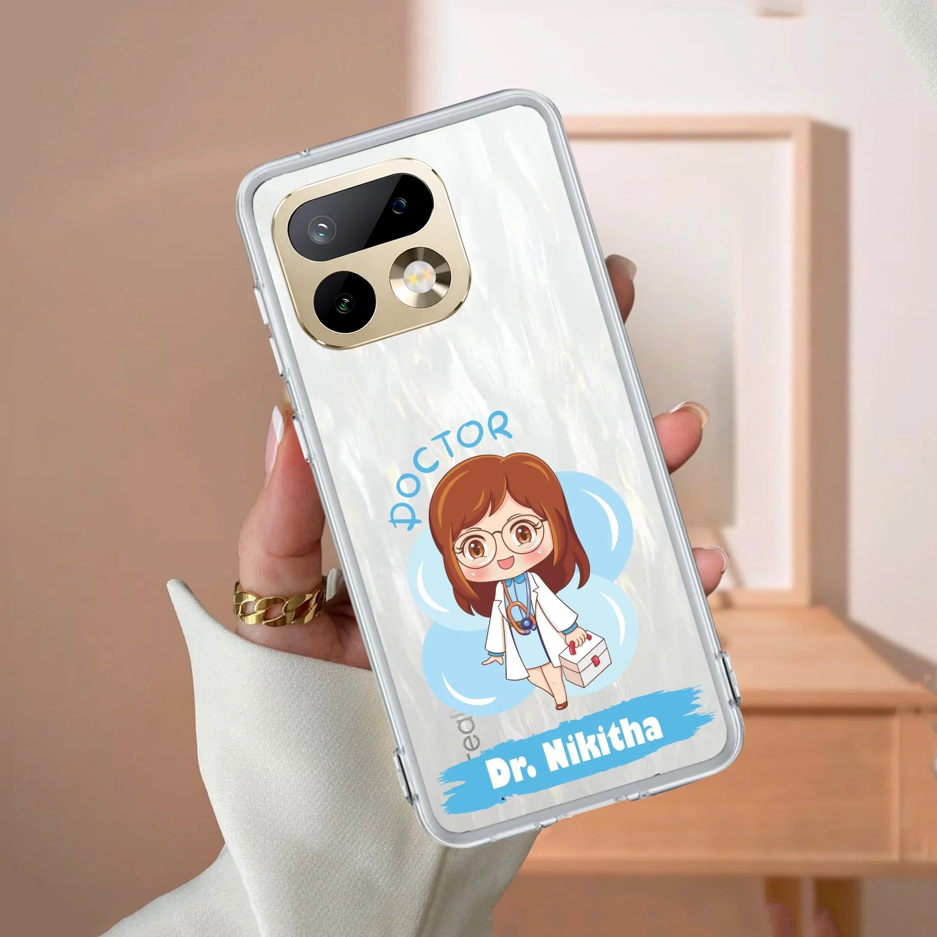 Future Doctor Customize Transparent Silicon Case For Realme P3x 5G