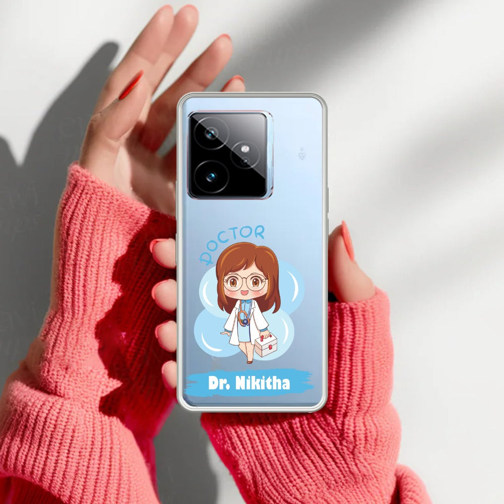 Future Doctor Customize Transparent Silicon Case For Realme/Narzo