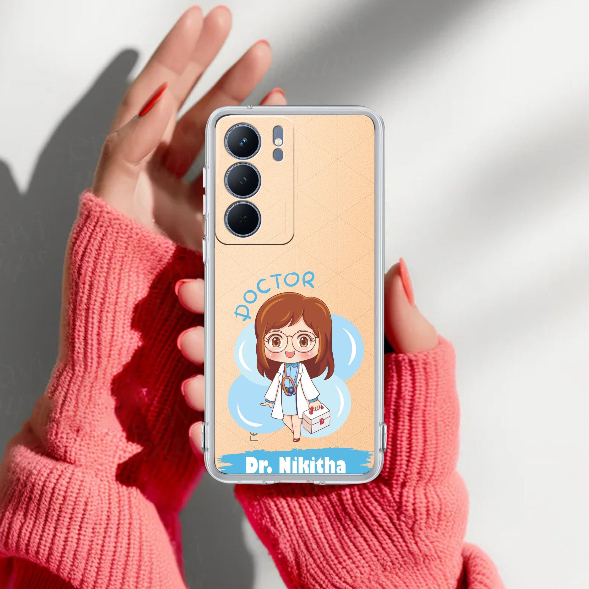 Future Doctor Customize Transparent Silicon Case For Realme P3 Lite 5G
