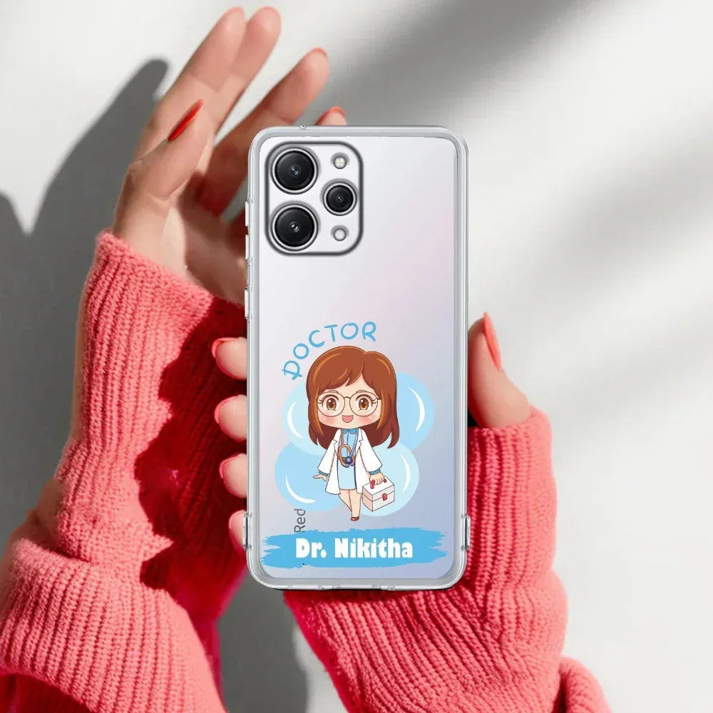 Future Doctor Customize Transparent Silicon Case For Redmi 12 4G