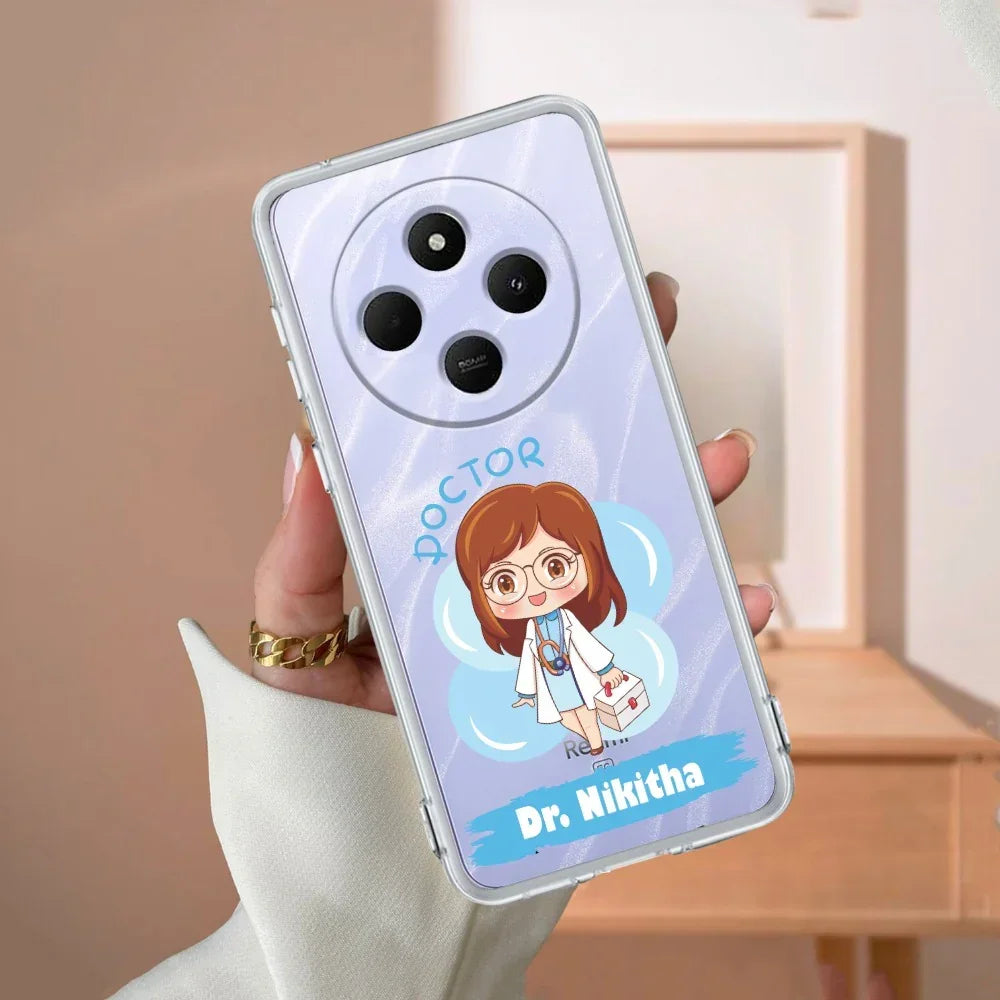Future Doctor Customize Transparent Silicon Case For Redmi 14C 5G