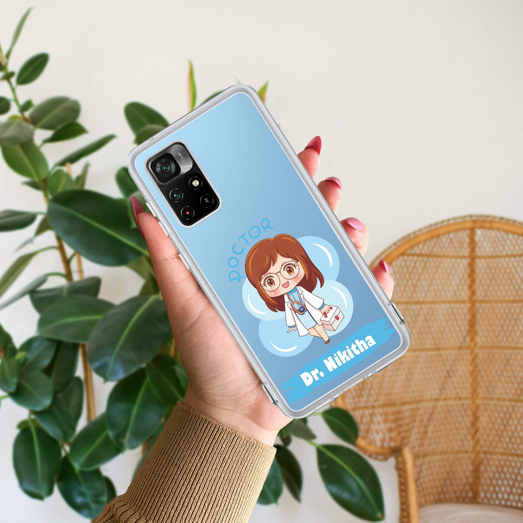 Future Doctor Customize Transparent Silicon Case For Mi 11i