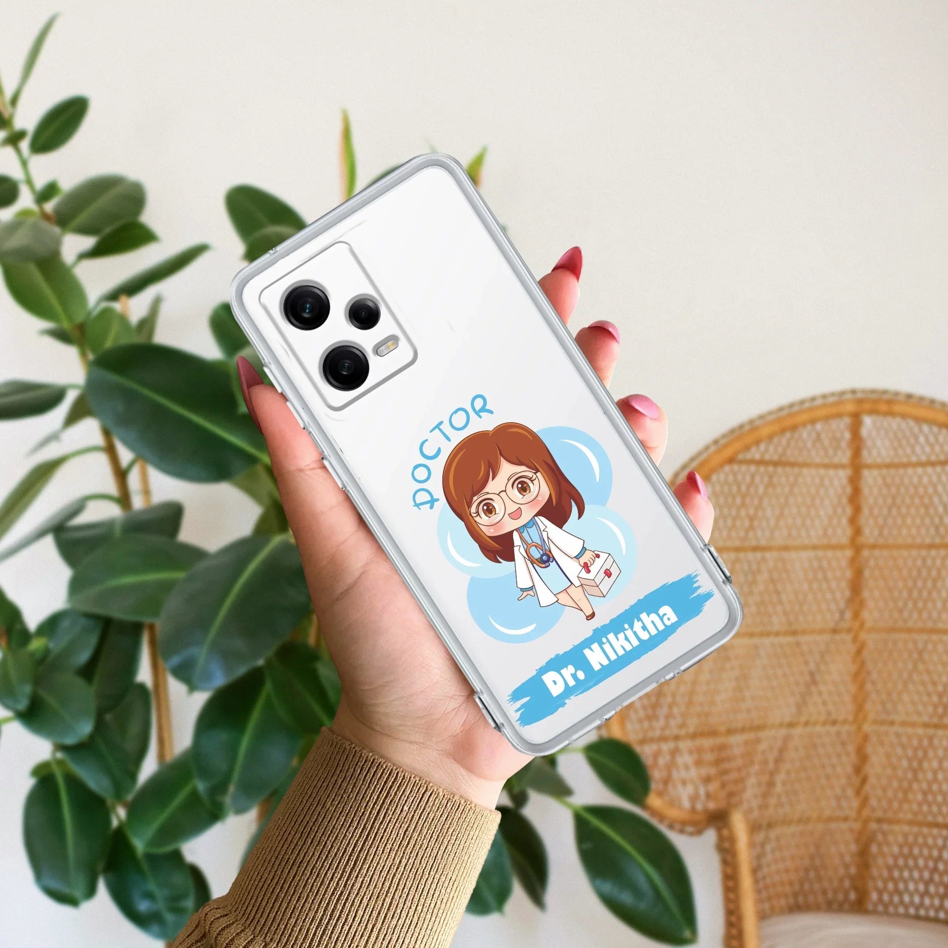 Future Doctor Customize Transparent Silicon Case For Redmi/Xiaomi - ShopOnCliQ