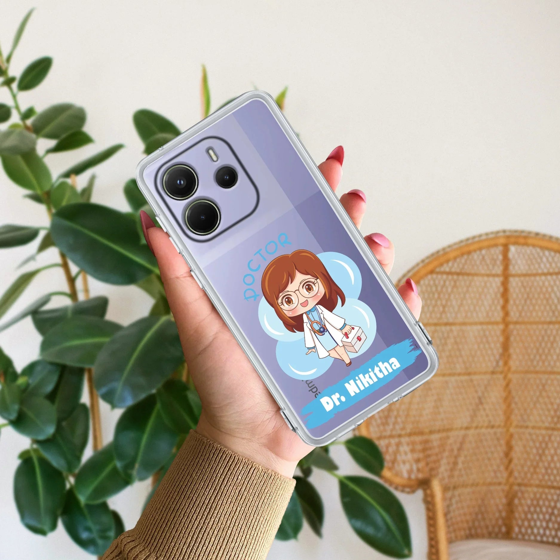 Future Doctor Customize Transparent Silicon Case For Redmi/Xiaomi - ShopOnCliQ
