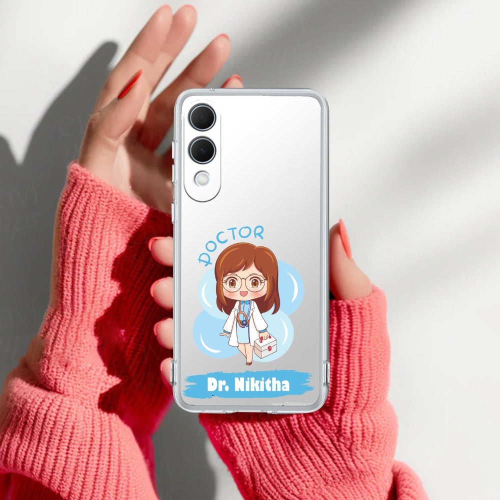 Future Doctor Customize Transparent Silicon Case For Samsung