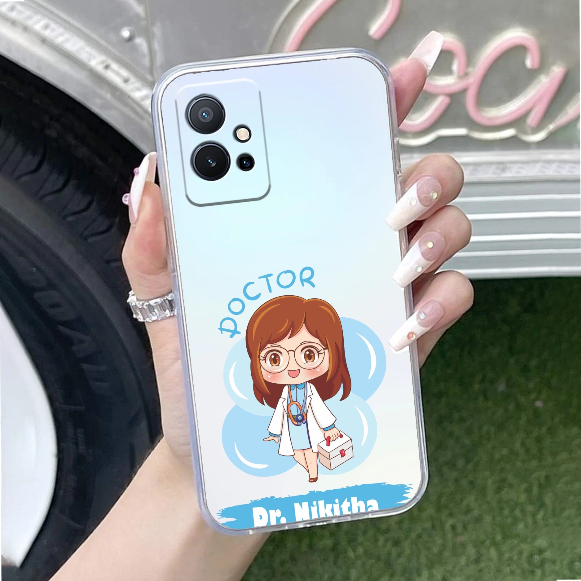 Future Doctor Customize Anti Yellow Case For Vivo T1 5G