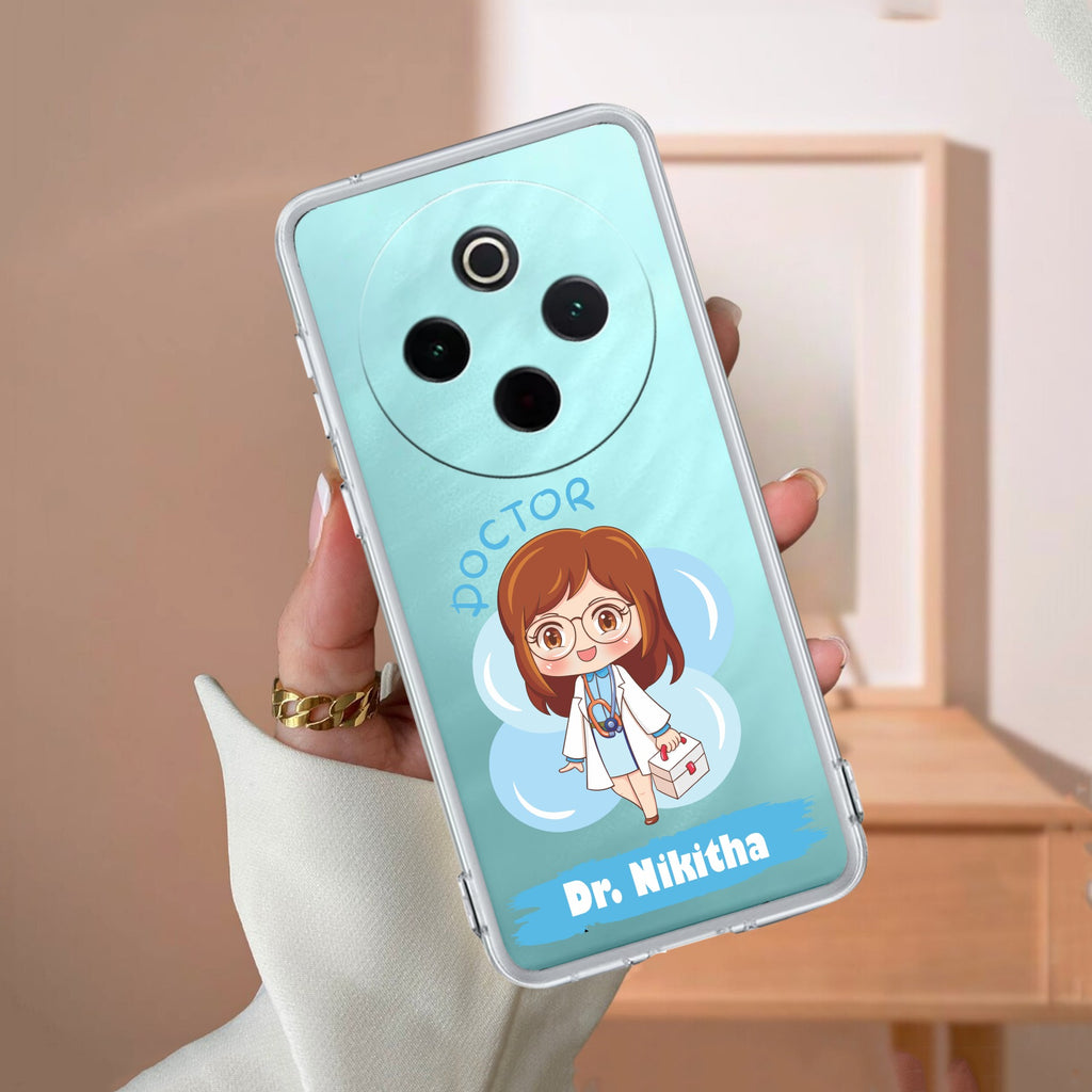 Future Doctor Customize Transparent Silicon Case For Vivo T4 5G