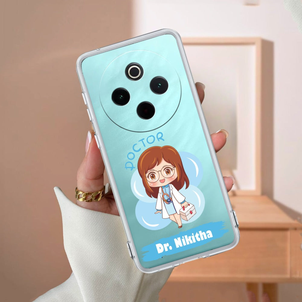 Future Doctor Customize Transparent Silicon Case For Vivo