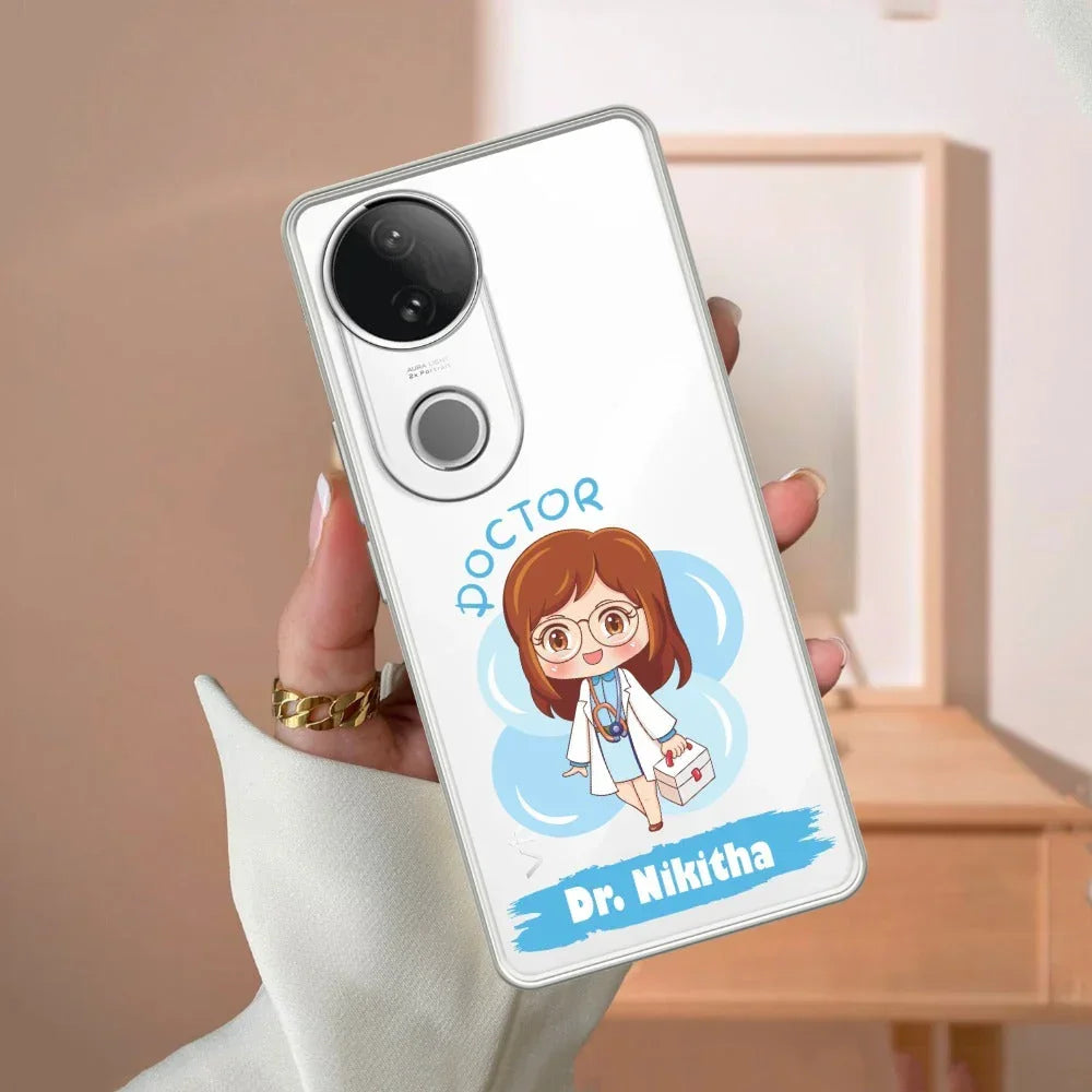 Future Doctor Customize Transparent Silicon Case For Vivo Y58 5G