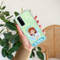 Marble Pink Customize Transparent Silicon Case For Vivo V20 SE