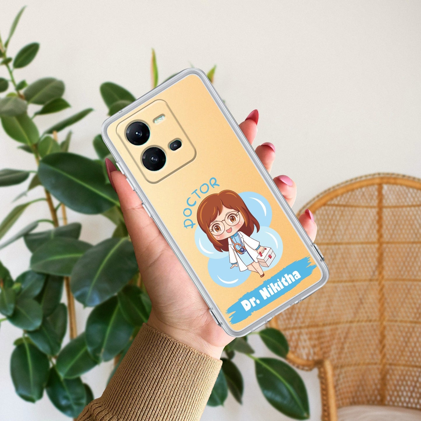 Future Doctor Customize Transparent Silicon Case For Vivo