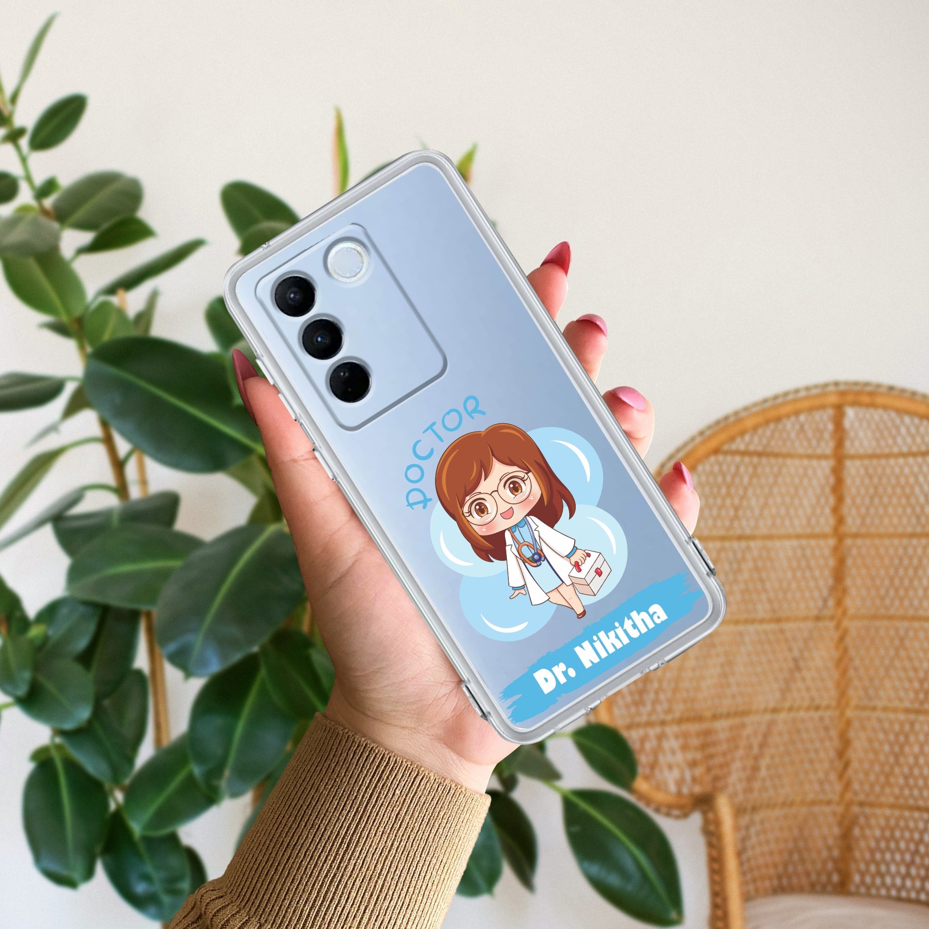 Future Doctor Customize Anti Yellow Case For Vivo V27 Pro 5G