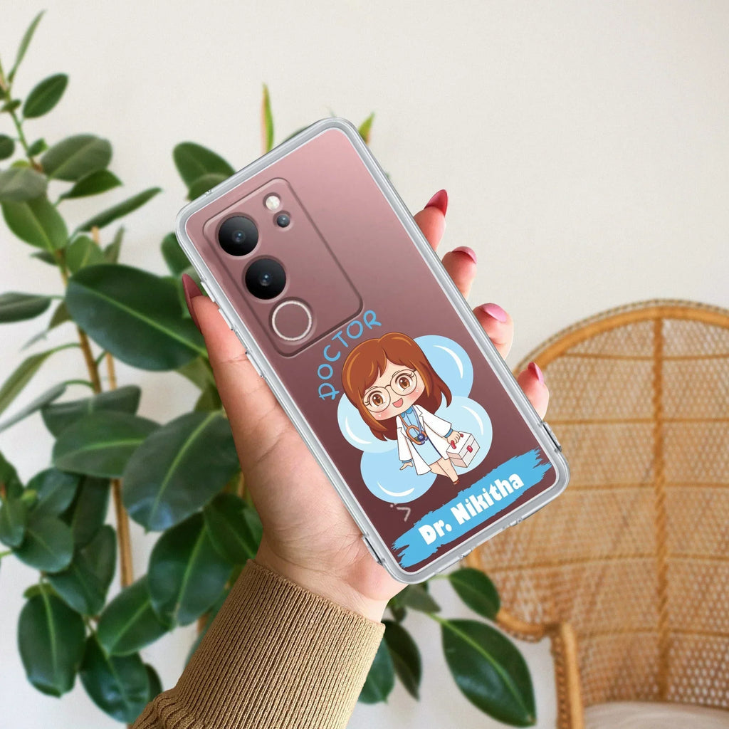 Future Doctor Customize Transparent Silicon Case For Vivo Y21 / Vivo Y21A / Vivo Y21E /Vivo Y21S/ Vivo Y21T