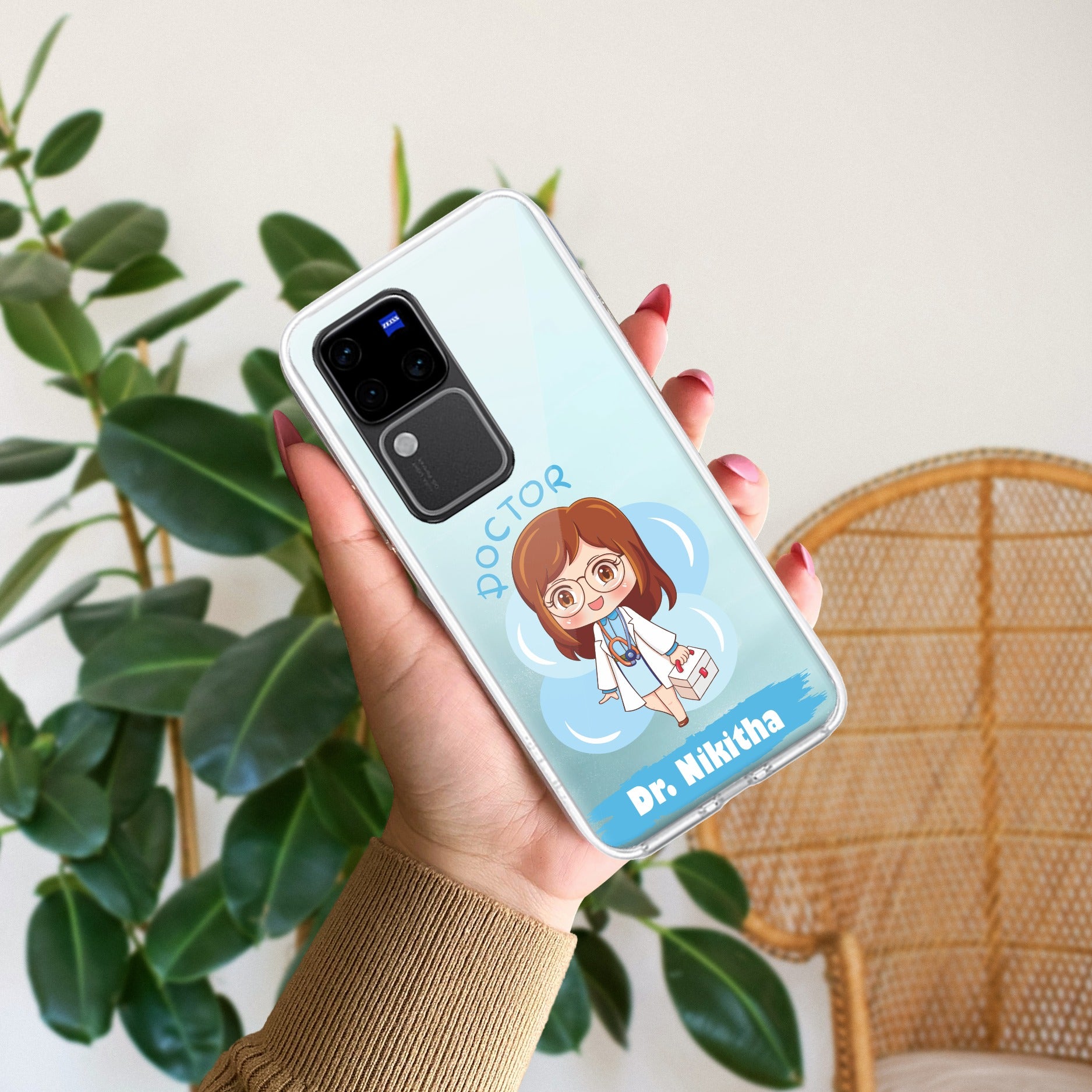 Future Doctor Customize Anti Yellow Case For Vivo V30 Pro 5G
