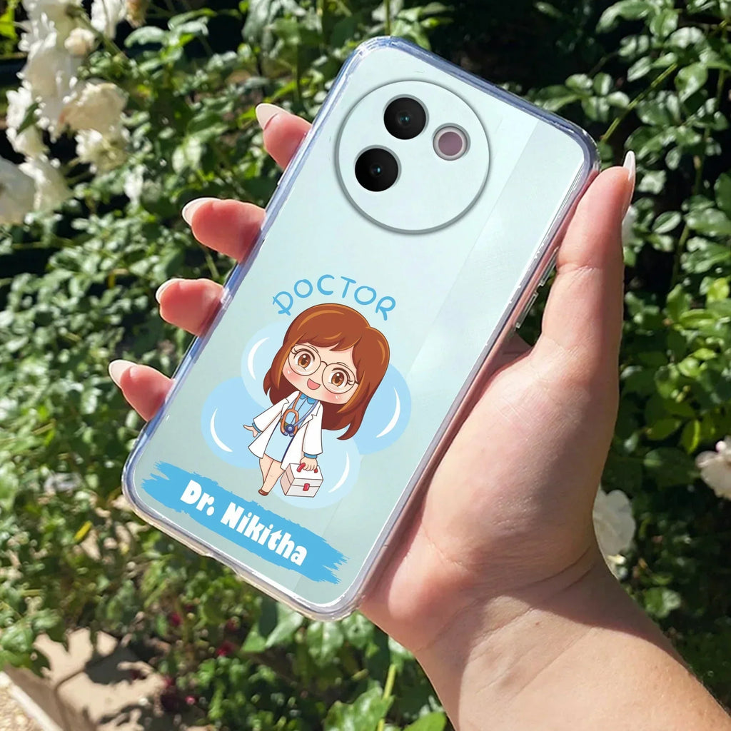 Future Doctor Customize Transparent Silicon Case For Vivo X90 Pro 5G