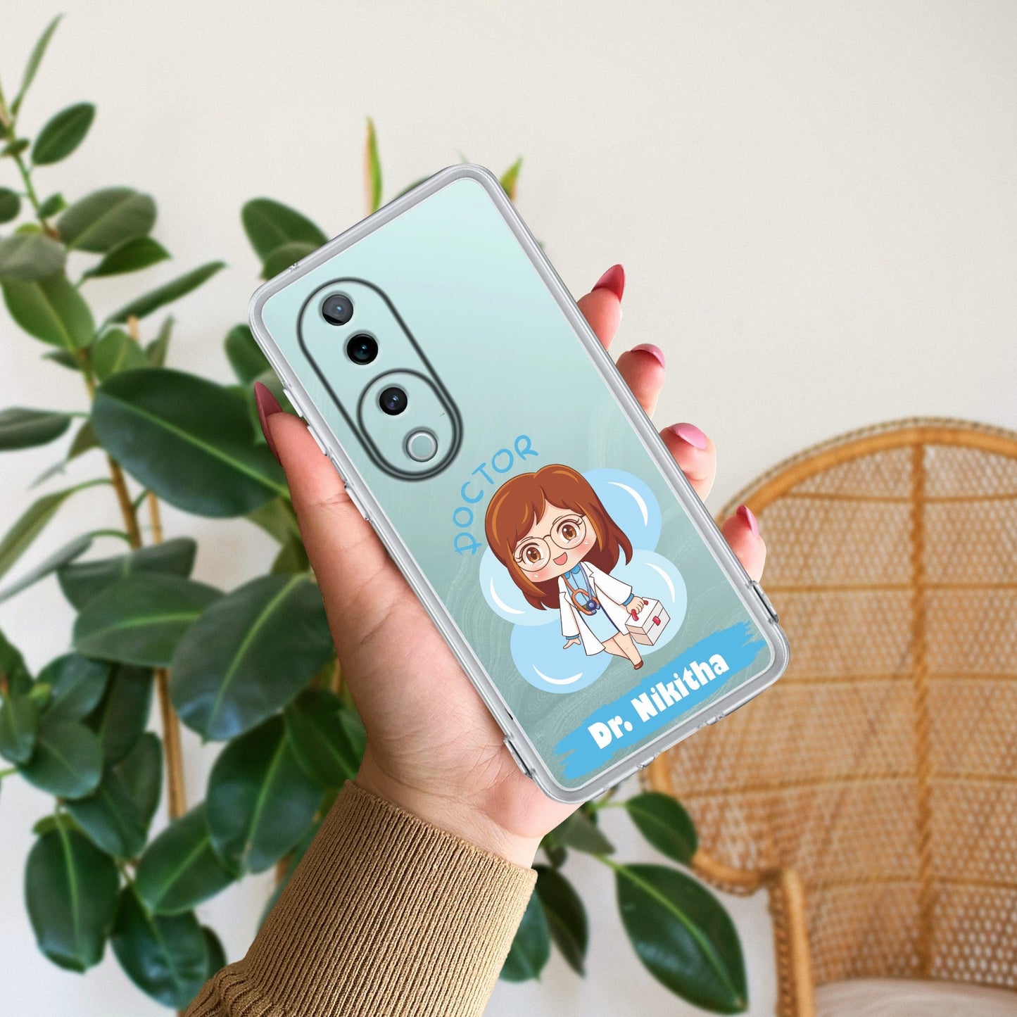 Future Doctor Customize Transparent Silicon Case For Vivo