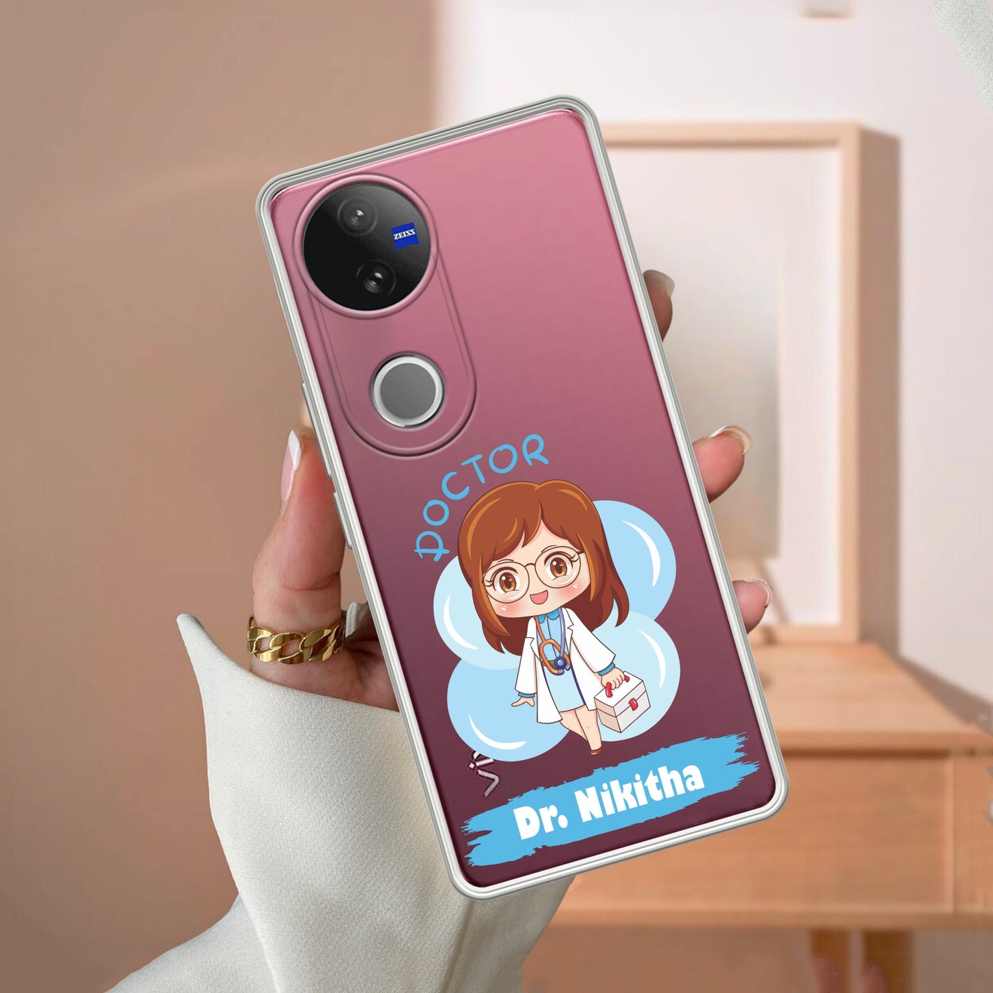 Future Doctor Customize Transparent Silicon Case For Vivo