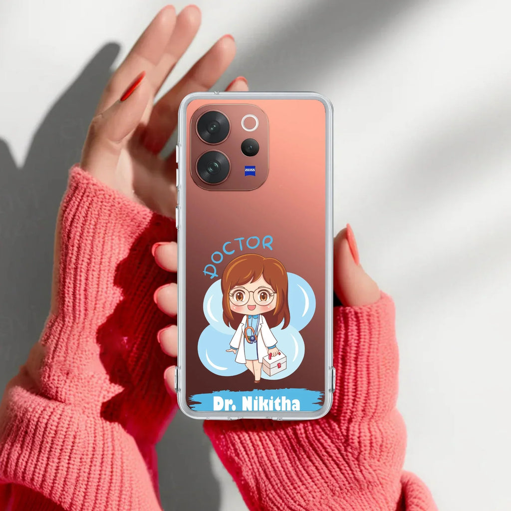 Future Doctor Customize Transparent Silicon Case For Vivo X200 FE